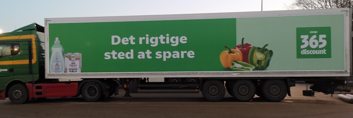 50 nye Coop365 lastbiler invadere de danske veje - Flexsign sørger for produktion og opsætning