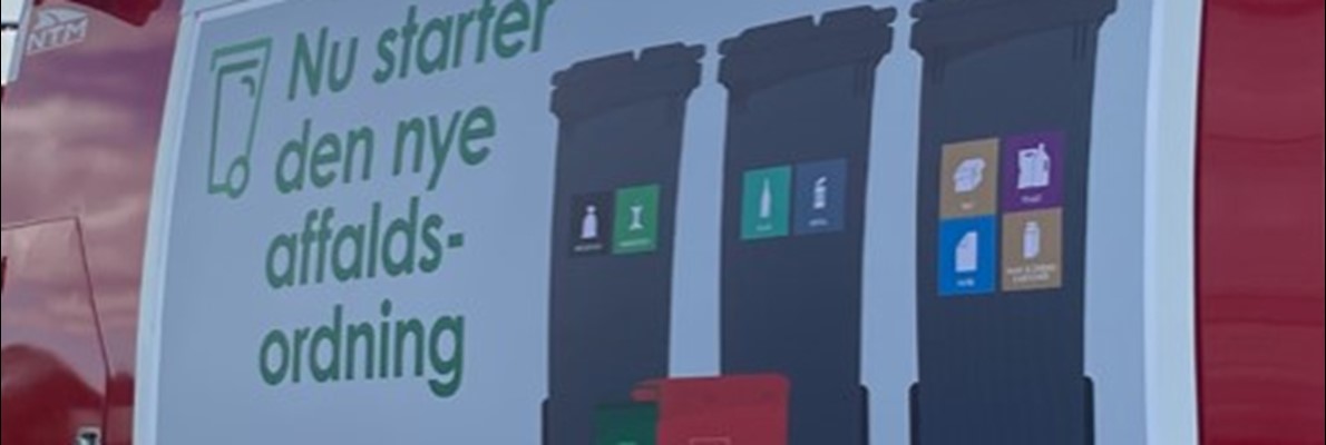 Nordfyns Kommune har fået ny affaldsordning - Flexsign leverer budskaberne på 10 nye biler